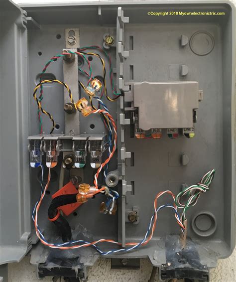 home phone wiring junction box|outside phone box wiring diagram.